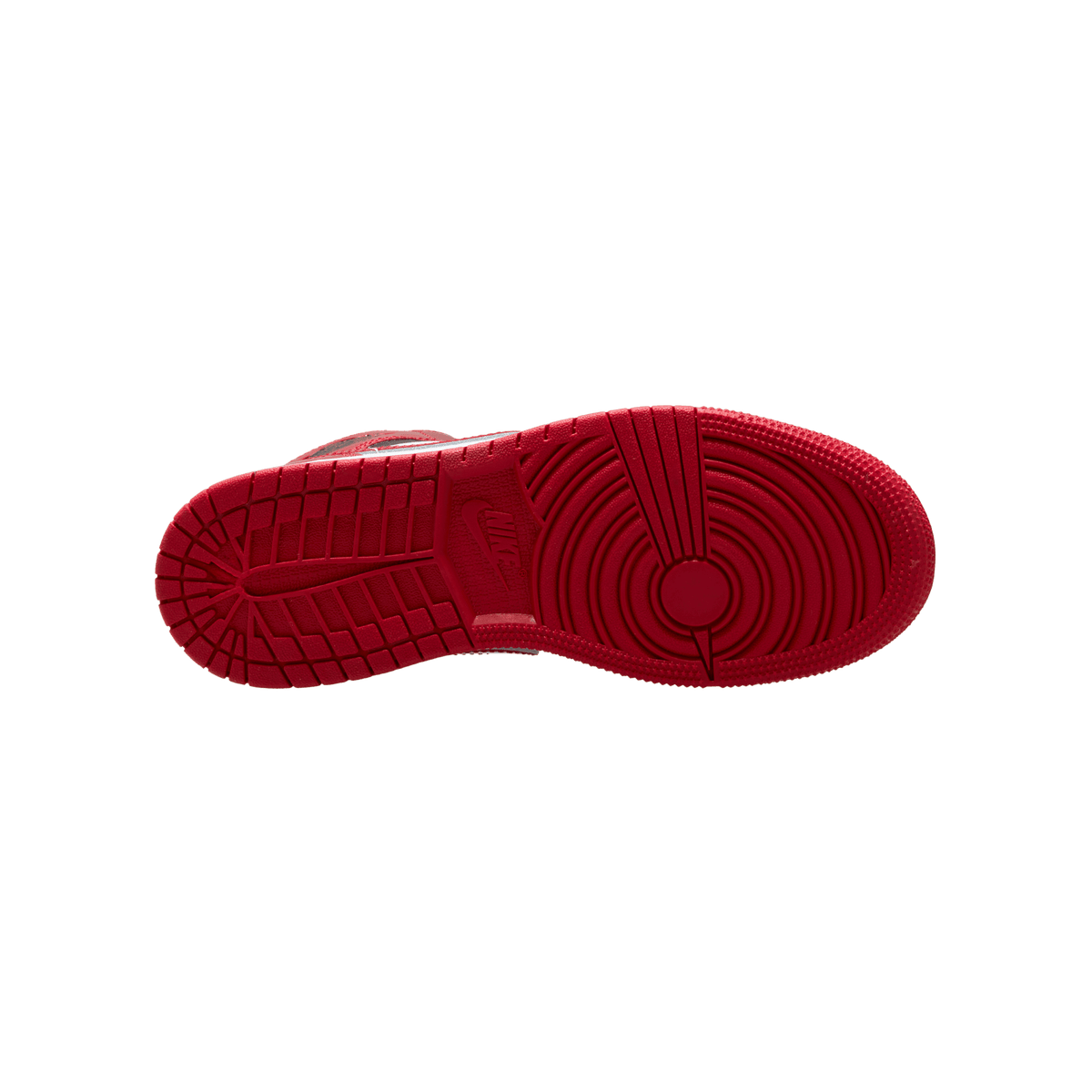 Big Kids' Air Jordan 1 Mid "Patent Bred Toe"