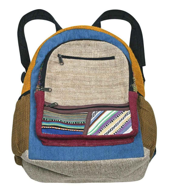 Assorted Patchwork Hemp Backpack - Smokin Resin Company