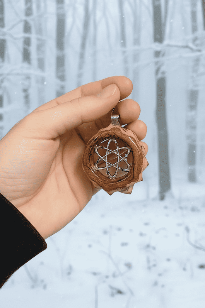 Atomic Energy Resin Pinecone Ornament | Handmade Holiday Nature Decor | PNW Forest Art - Smokin Resin Company