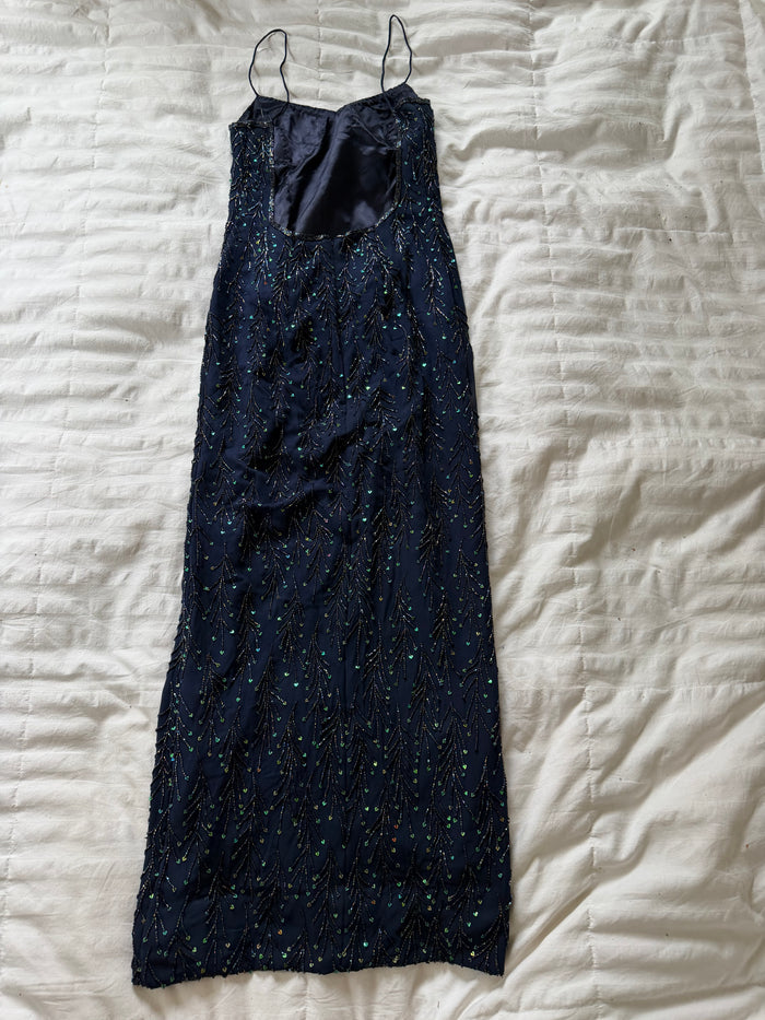 beaded maxi dress