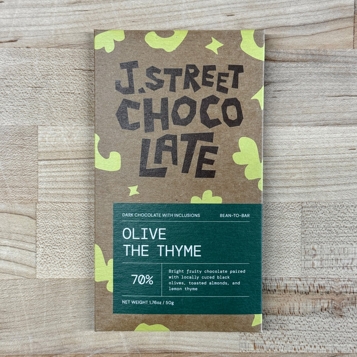 J Street Chocolates Olive the Thyme - Preserved Oakland