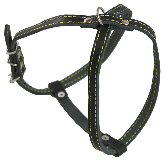 Real Leather Dog Harness, 15"-19" Chest size, 1/2" Wide, Poodle