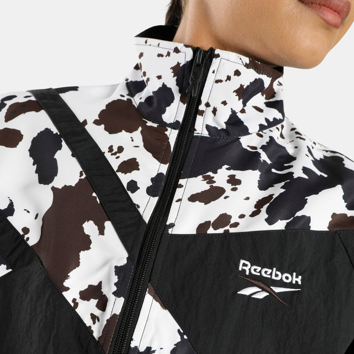 REEBOK APPAREL WOMEN Vector Track Jacket OX PRINT/BLACK