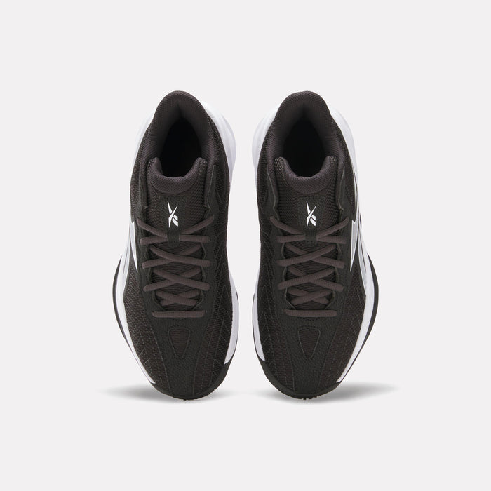 Reebok Footwear Kids Press Basketball Shoes - Grade School CORE BLACK/WHITE/WASHED BLACK
