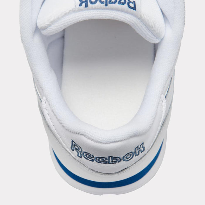 Reebok Footwear Men Classic Leather Shoes WHITE/WHITE/TWILIGHT BLUE
