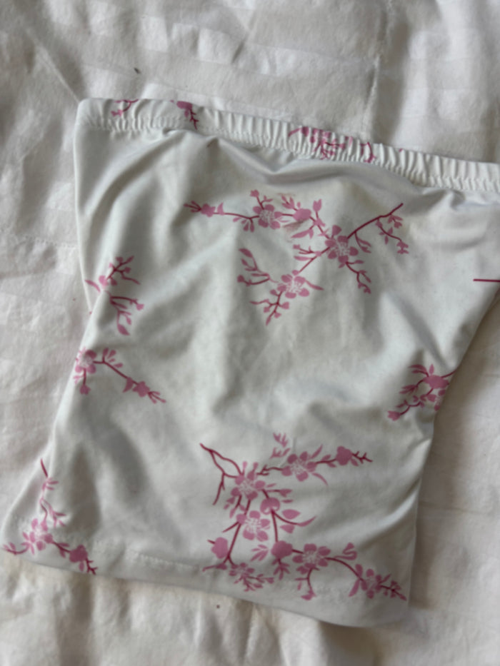 strapless tie back top
