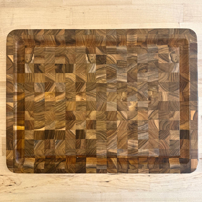 Teak End Grain Cutting Board