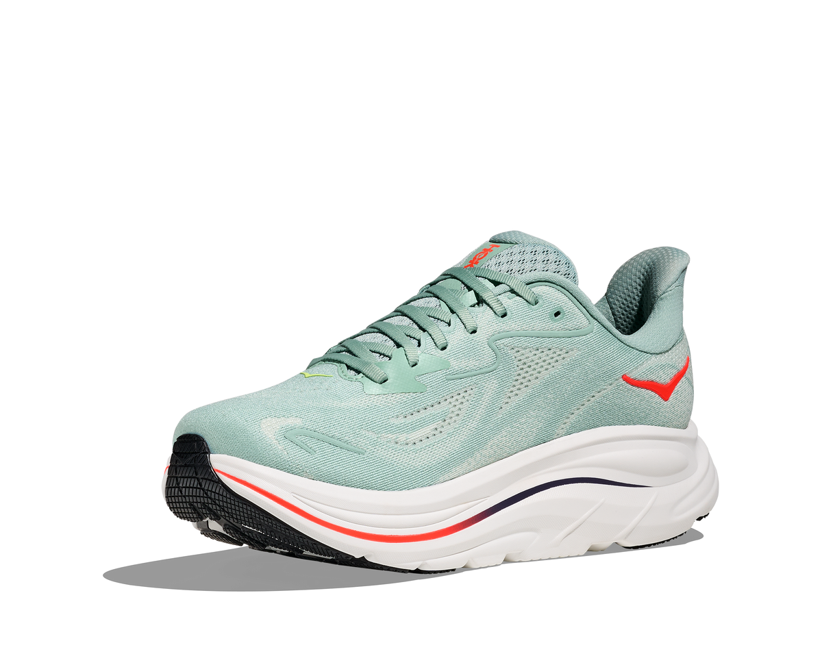 Hoka Clifton 10 Sage Neon Flame