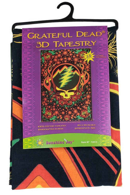 3D Grateful Dead Scarlet Fire Tapestry 2 Sizes: 30x45