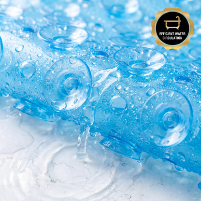 Extended Bathtub FloorMat - Premium PVC Safety Mat with Massage Points for Home Spa Comfort