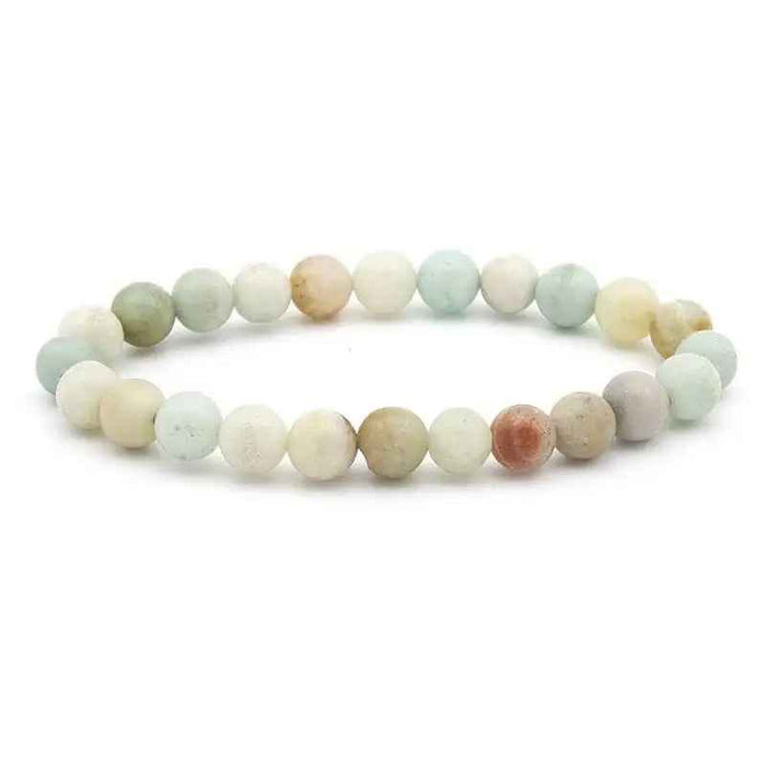 8MM Elastic Natural Stone Bracelets - CS: Amazon stone