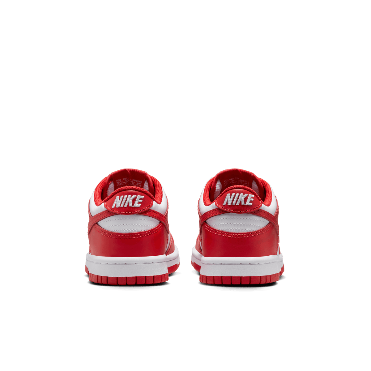 Big Kids' Nike Dunk Low "White University Red"