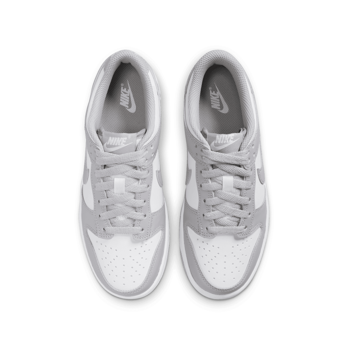 Big Kids' Nike Dunk Low "White Light Smoke Grey"