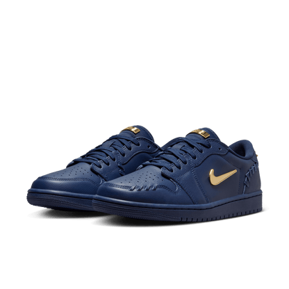Women's Air Jordan 1 Low Method of Make "Navy Metallic Gold"