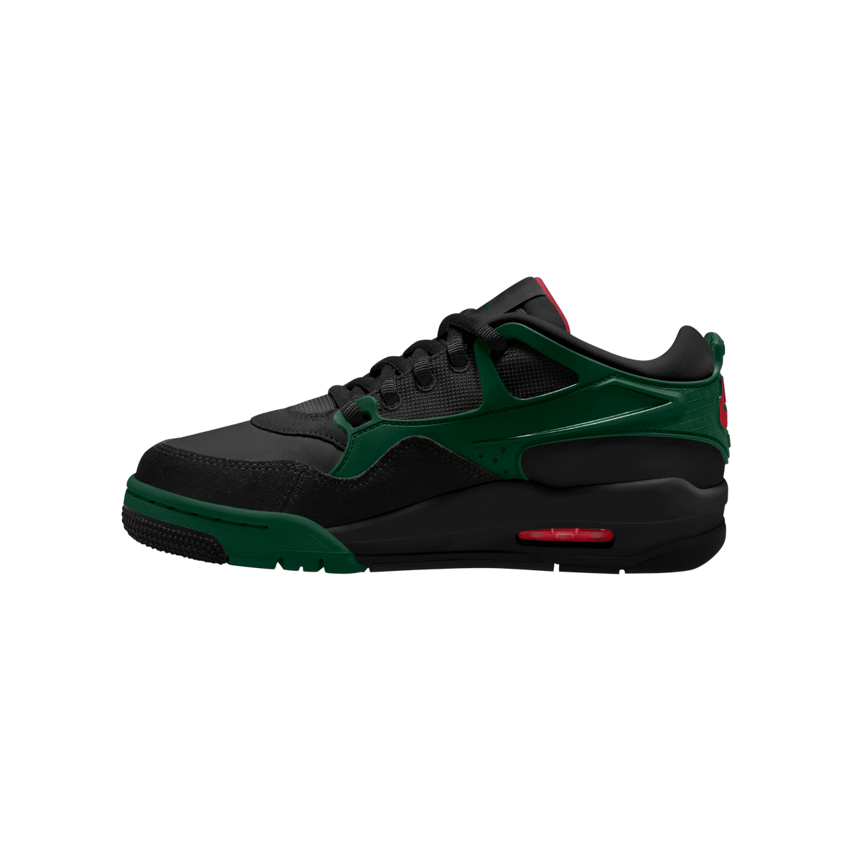 Big Kids' Air Jordan 4RM "Black Gorge Green Varsity Red"