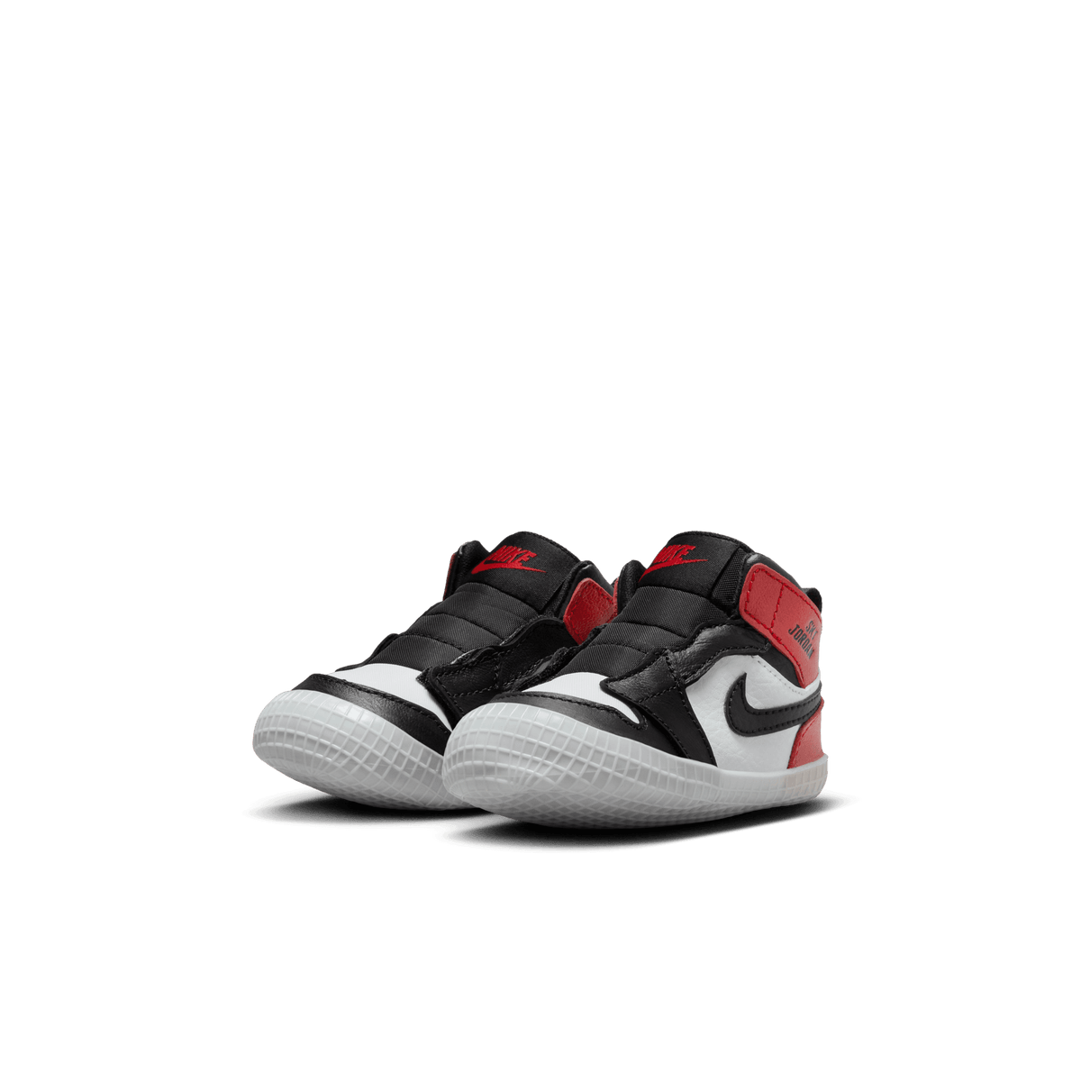 Jordan 1 Baby Crib Bootie "Black Toe Reimagined"