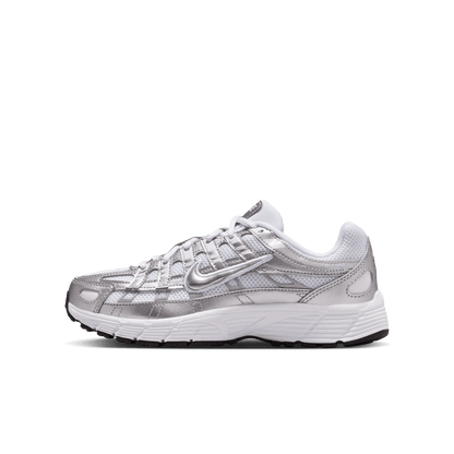 Big Kids' Nike P-6000 "White & Metallic Silver"