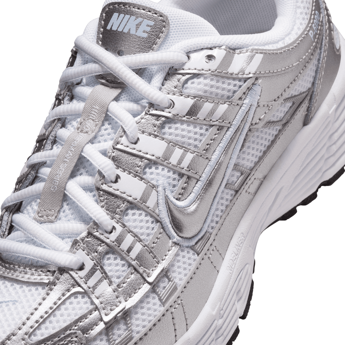 Big Kids' Nike P-6000 "White & Metallic Silver"