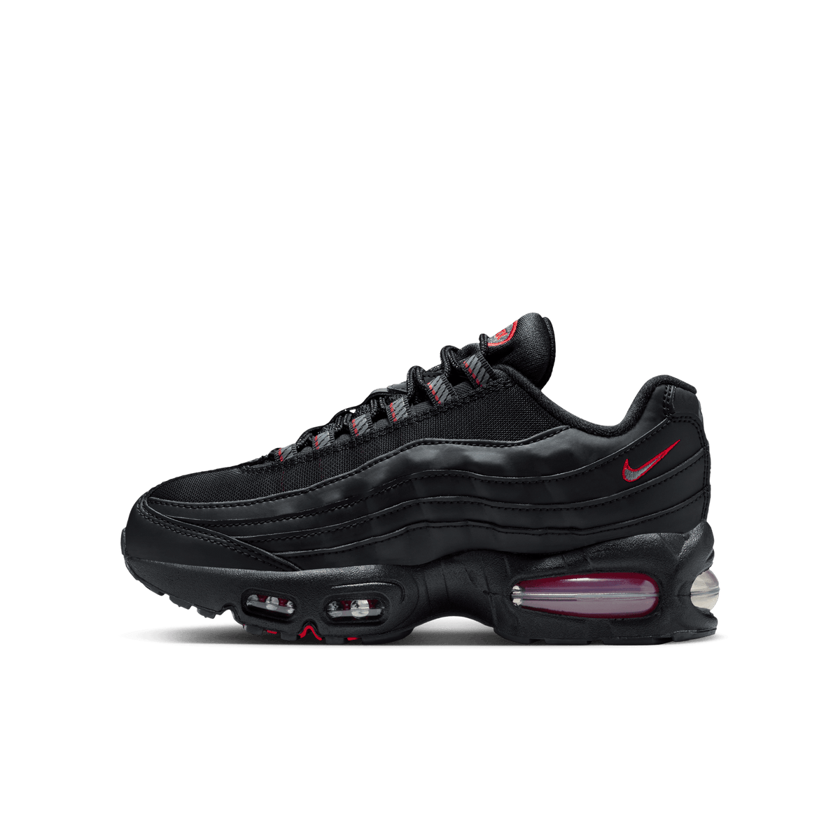 Big Kids' Nike Air Max 95 "Racing Pack - Black University Red"