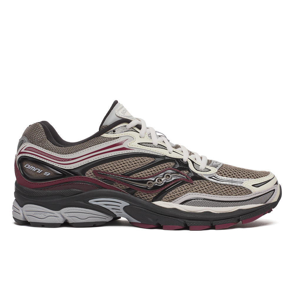 Saucony ProGrid Omni 9 Tan/Maroon