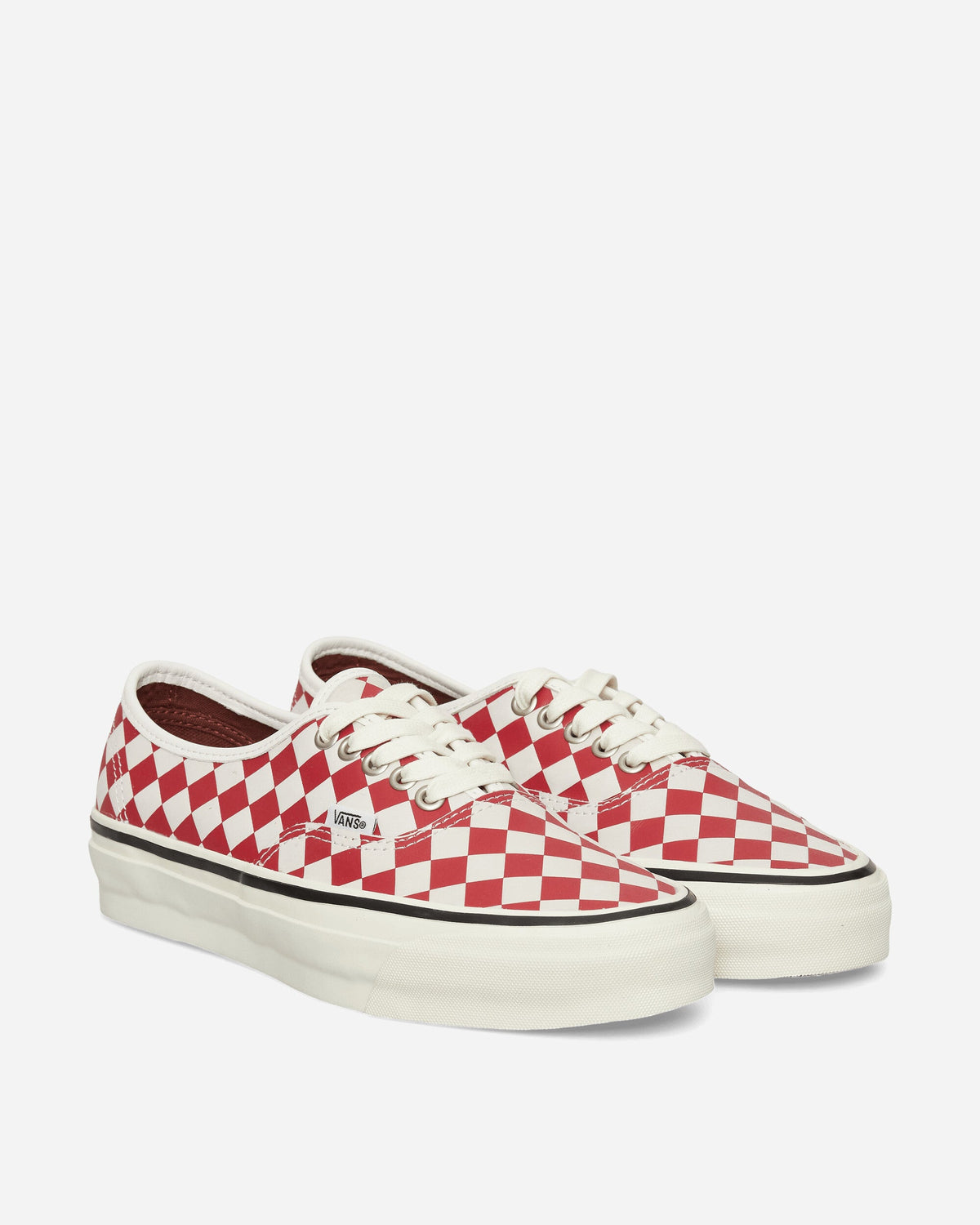 Authentic 44 Diamond Check Sneakers Red / Marshmallow