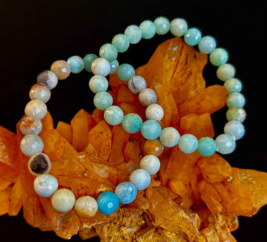 Amazonite Multifaceted Serenity Bracelet - Smokin Resin Company