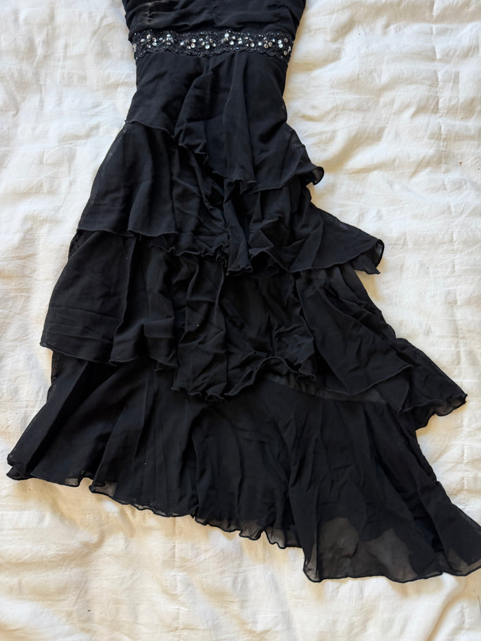 asymmetrical dance in paris dress