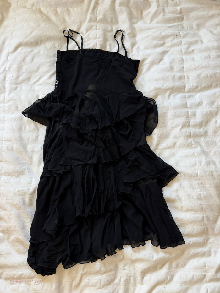asymmetrical dance in paris dress
