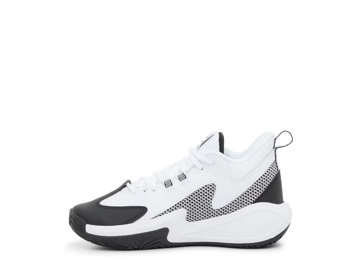 Big Kids' Under Armour Curry 3Z 25 Suede "White/Black" (Unisex)