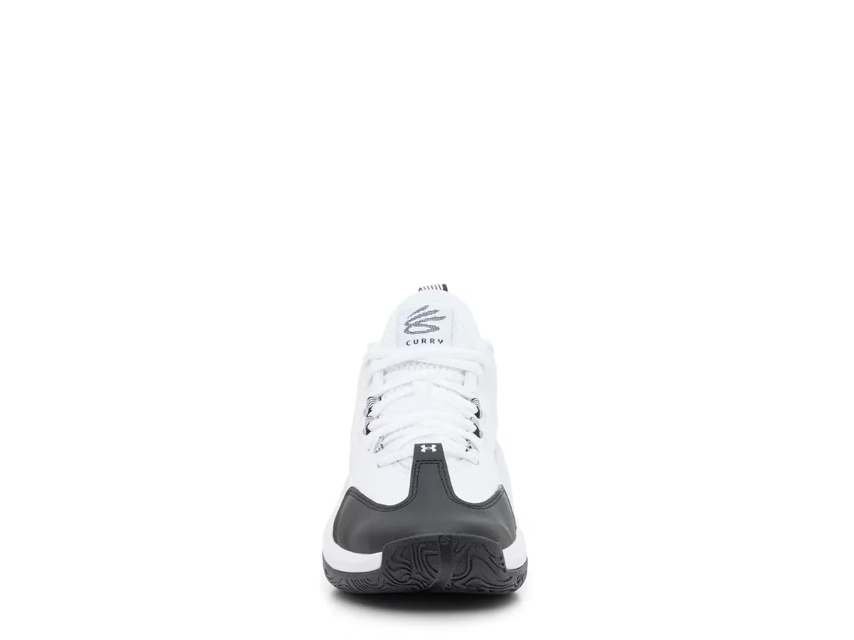Big Kids' Under Armour Curry 3Z 25 Suede "White/Black" (Unisex)
