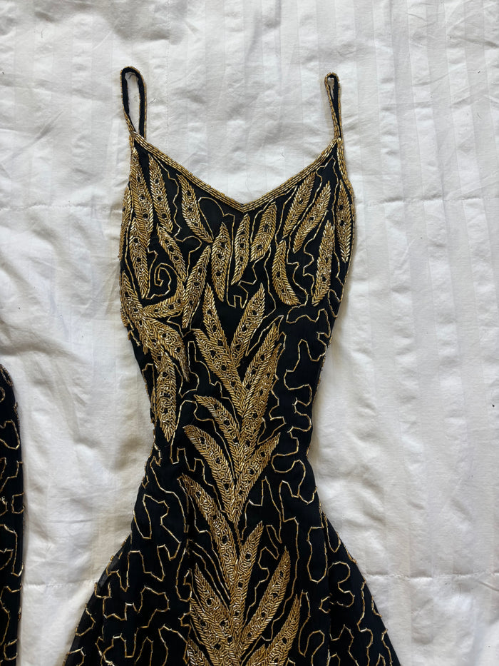 beaded dress set
