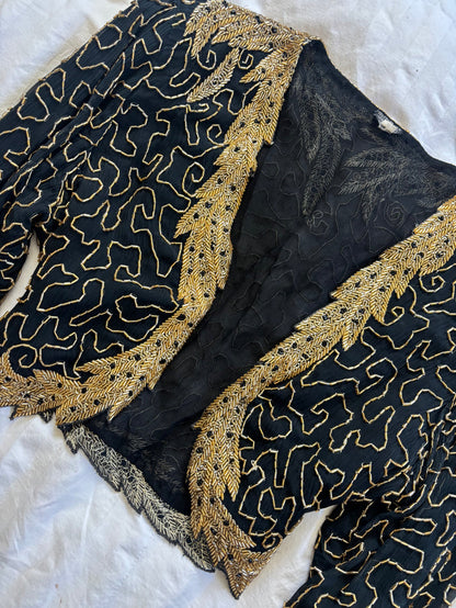 beaded dress set