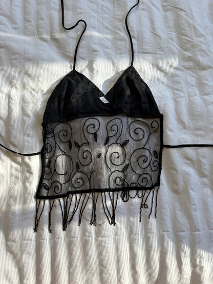 beaded fairy top