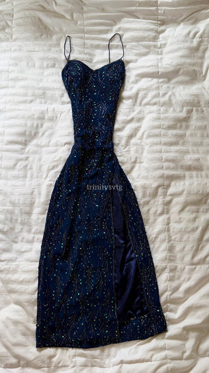 beaded maxi dress