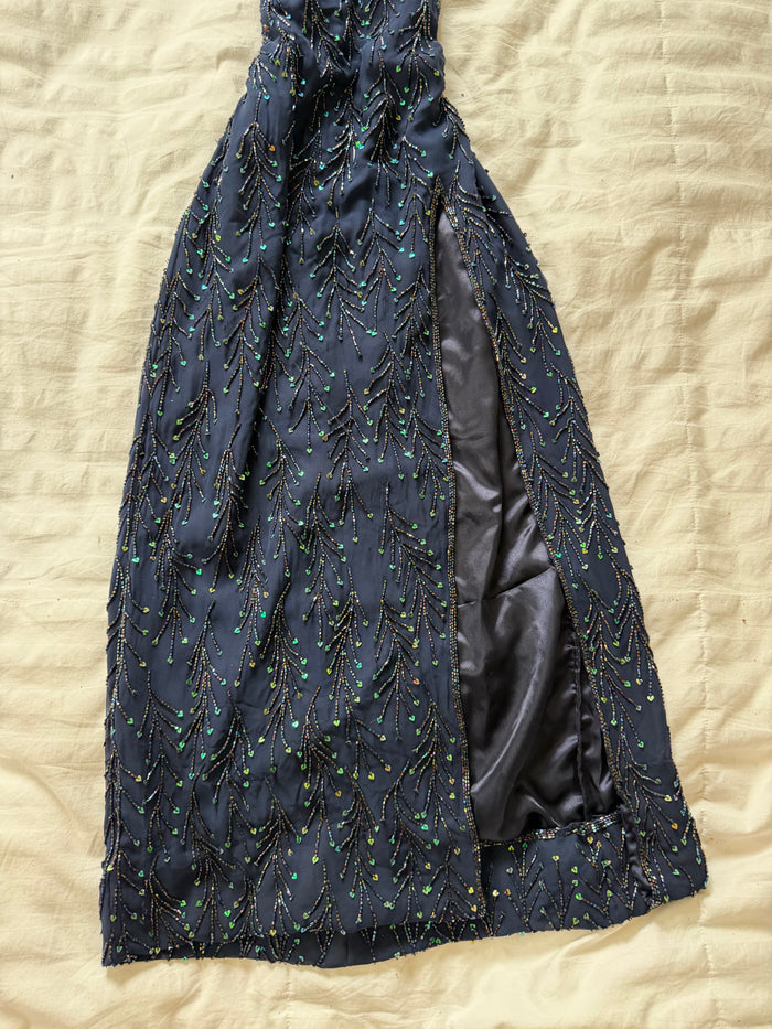 beaded maxi dress
