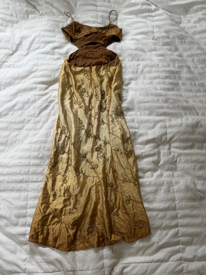 beaded maxi dress