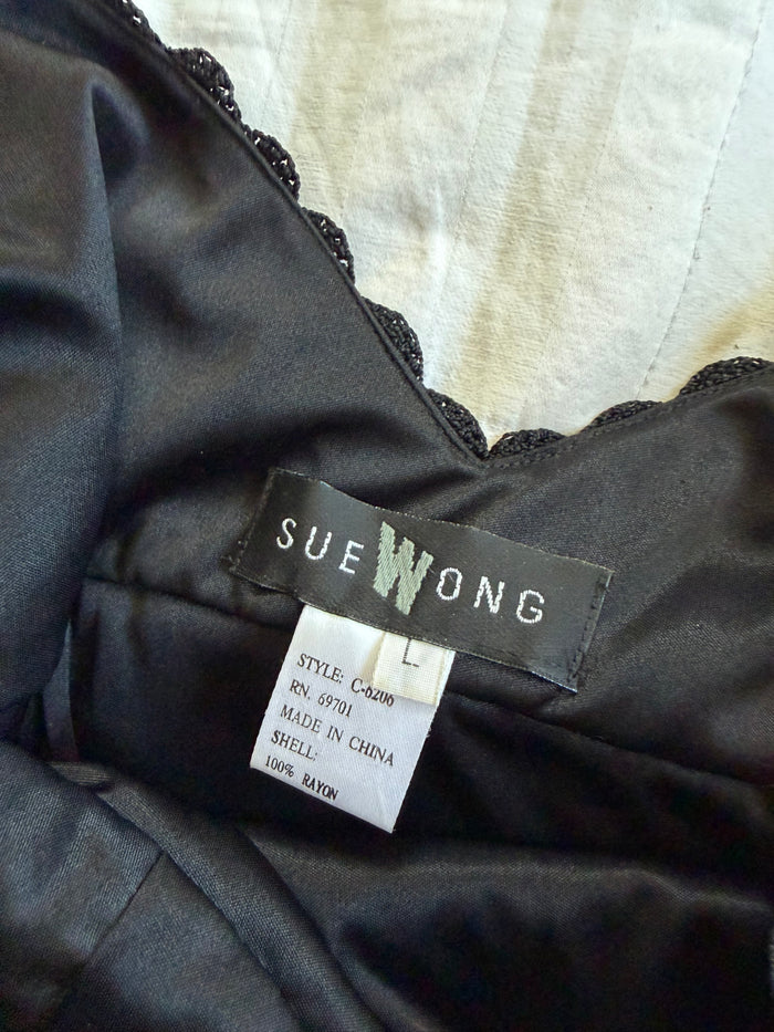 beaded sue wong dress