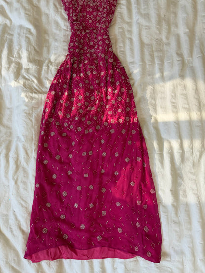 beads halter dress