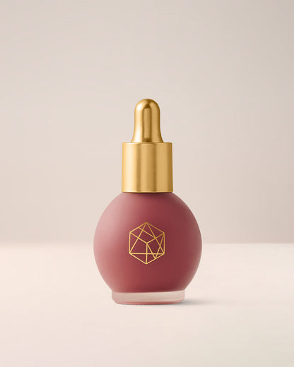 EM Cosmetics Color Drops Serum Blush in Soft Amethyst, a rosy berry for a beautiful, flushed-from-within dewy look.
