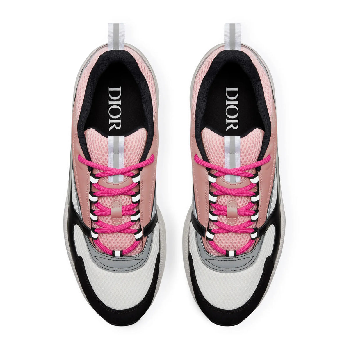 Dior B22 Pink White Black Calfskin Trainer