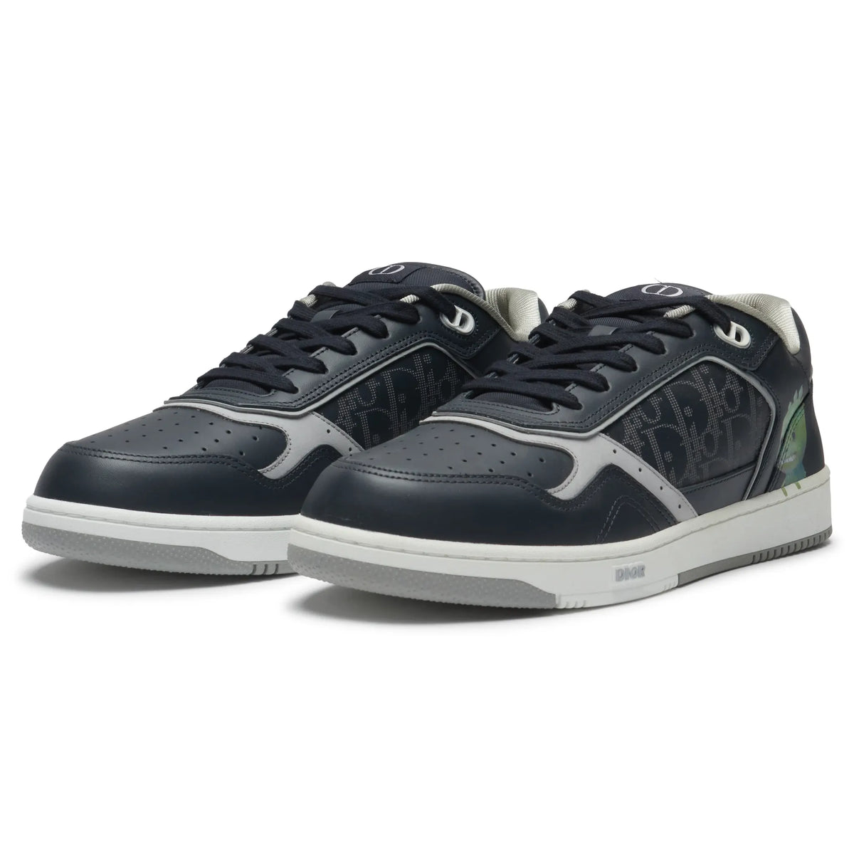 Dior B27 Otani Workshop Navy Smooth Calfskin Sneaker