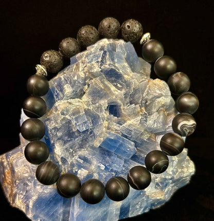 Grounded Energy Sardonyx Diffuser Bracelet - Smokin Resin Company