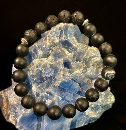 Grounded Energy Sardonyx Diffuser Bracelet - Smokin Resin Company