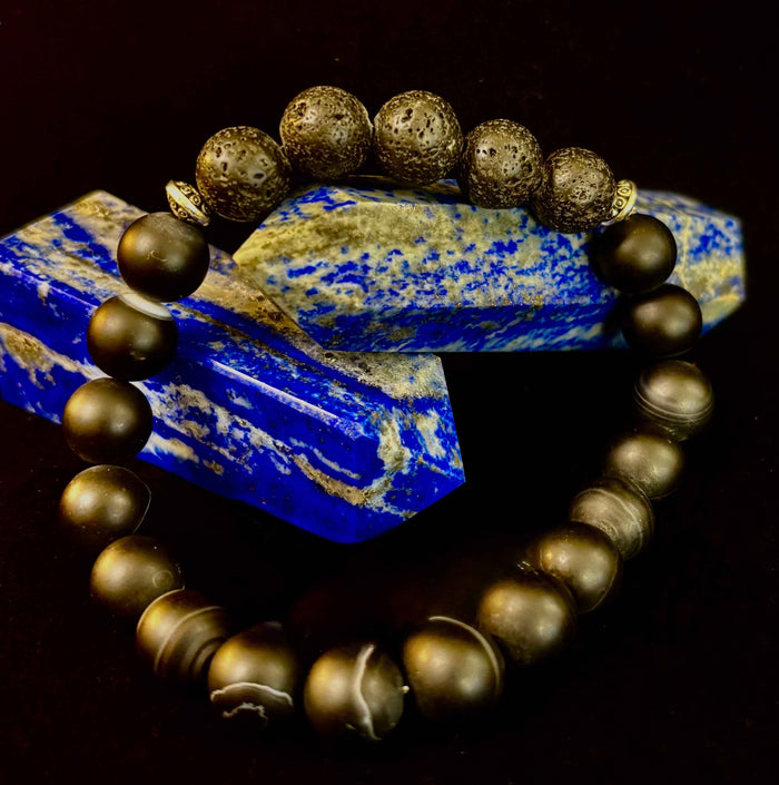 Grounded Energy Sardonyx Diffuser Bracelet - Smokin Resin Company
