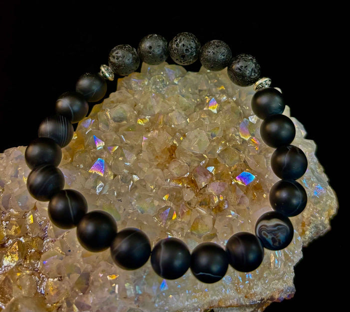 Grounded Energy Sardonyx Diffuser Bracelet - Smokin Resin Company