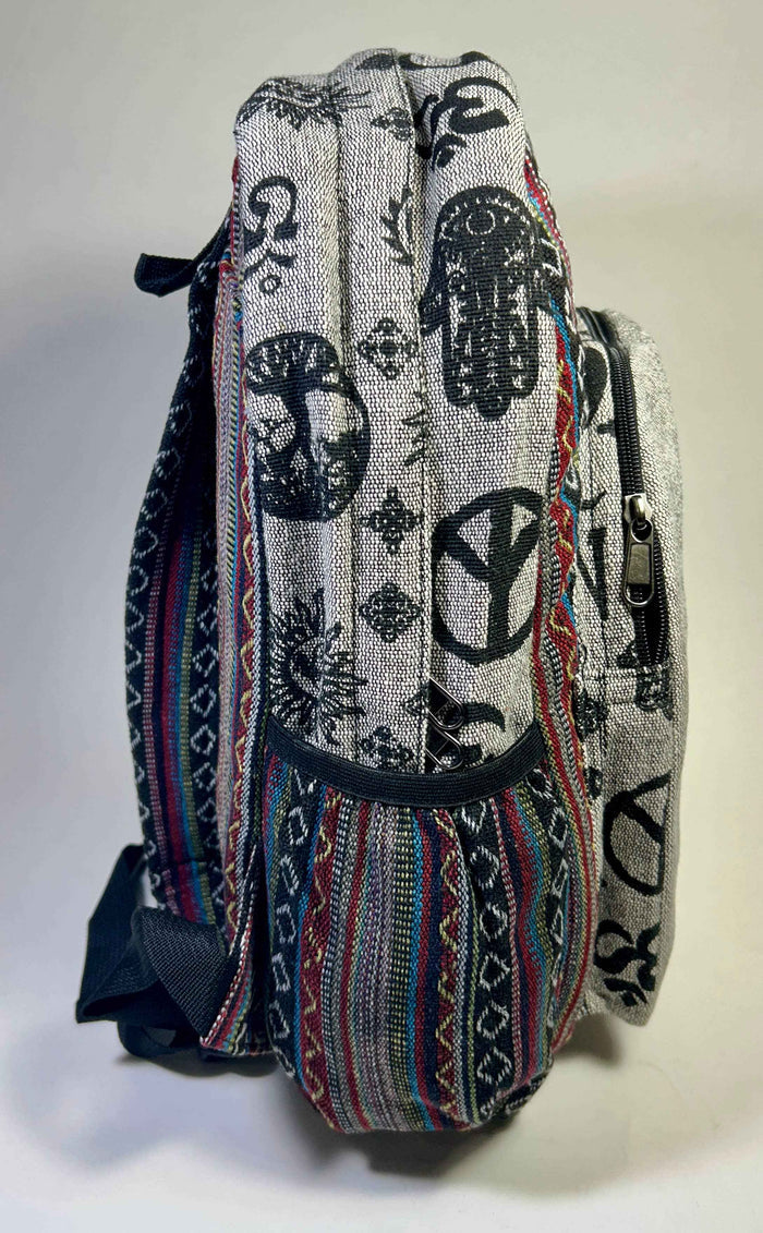 Large Mushroom Hemp Backpack - Smokin Resin Company