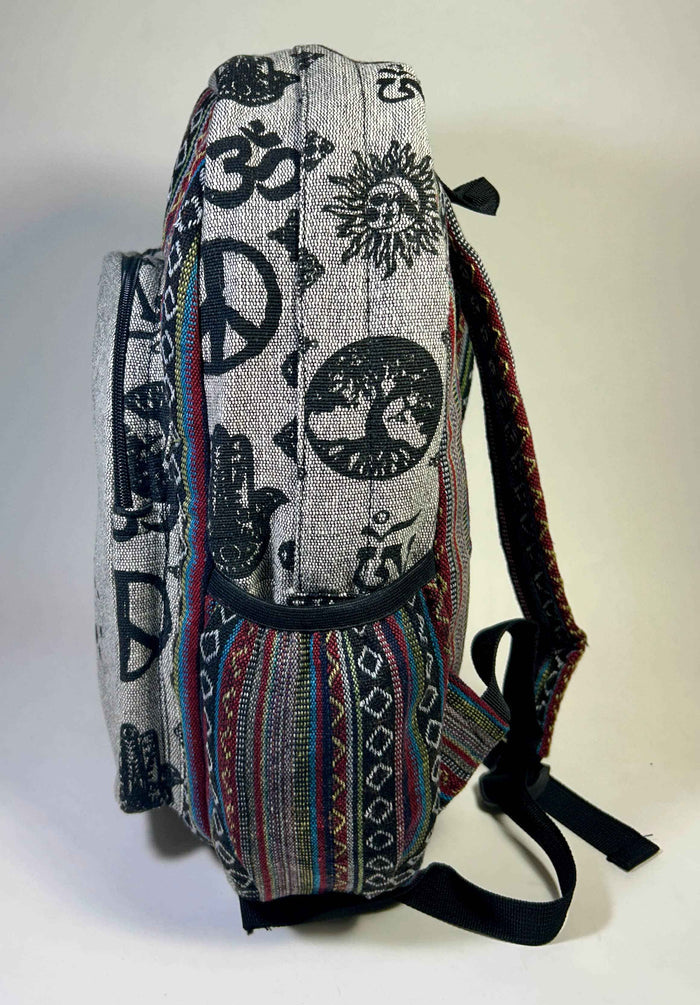 Large Mushroom Hemp Backpack - Smokin Resin Company