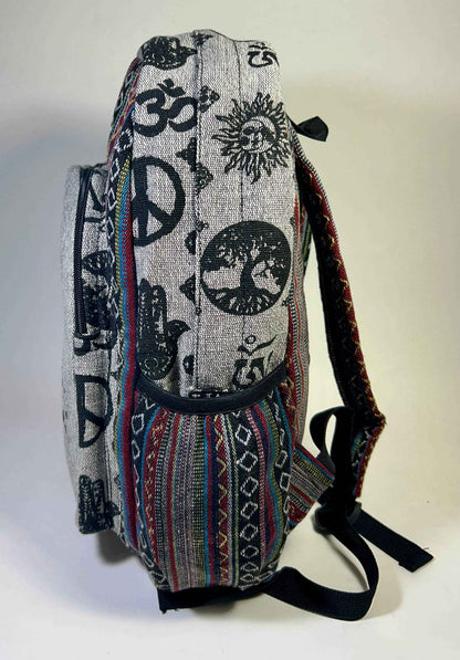 Large Mushroom Hemp Backpack - Smokin Resin Company