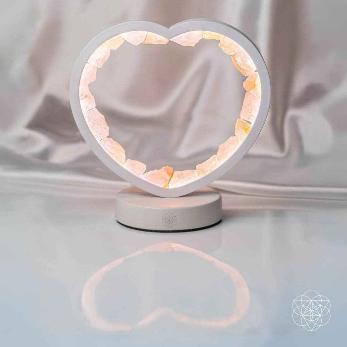 Love Magnet - Rose Quartz Heart Lamp