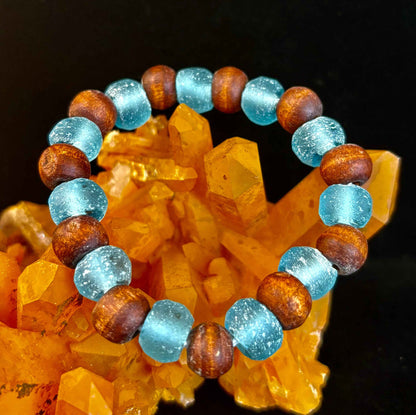 Ocean Drift Recycled Sea Glass Bracelet - Smokin Resin Company